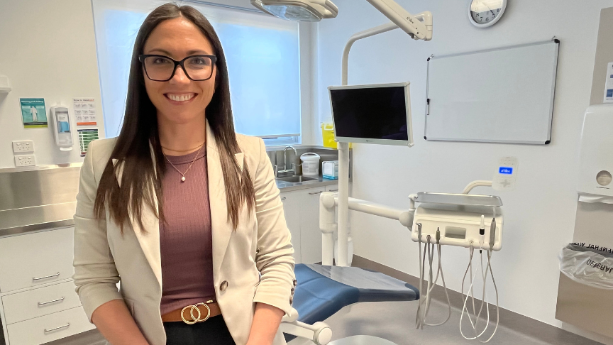 Executive Director Preventative and Prison Health Services, Dr Kelly McGowan, at the new Silkstone Dental Clinic