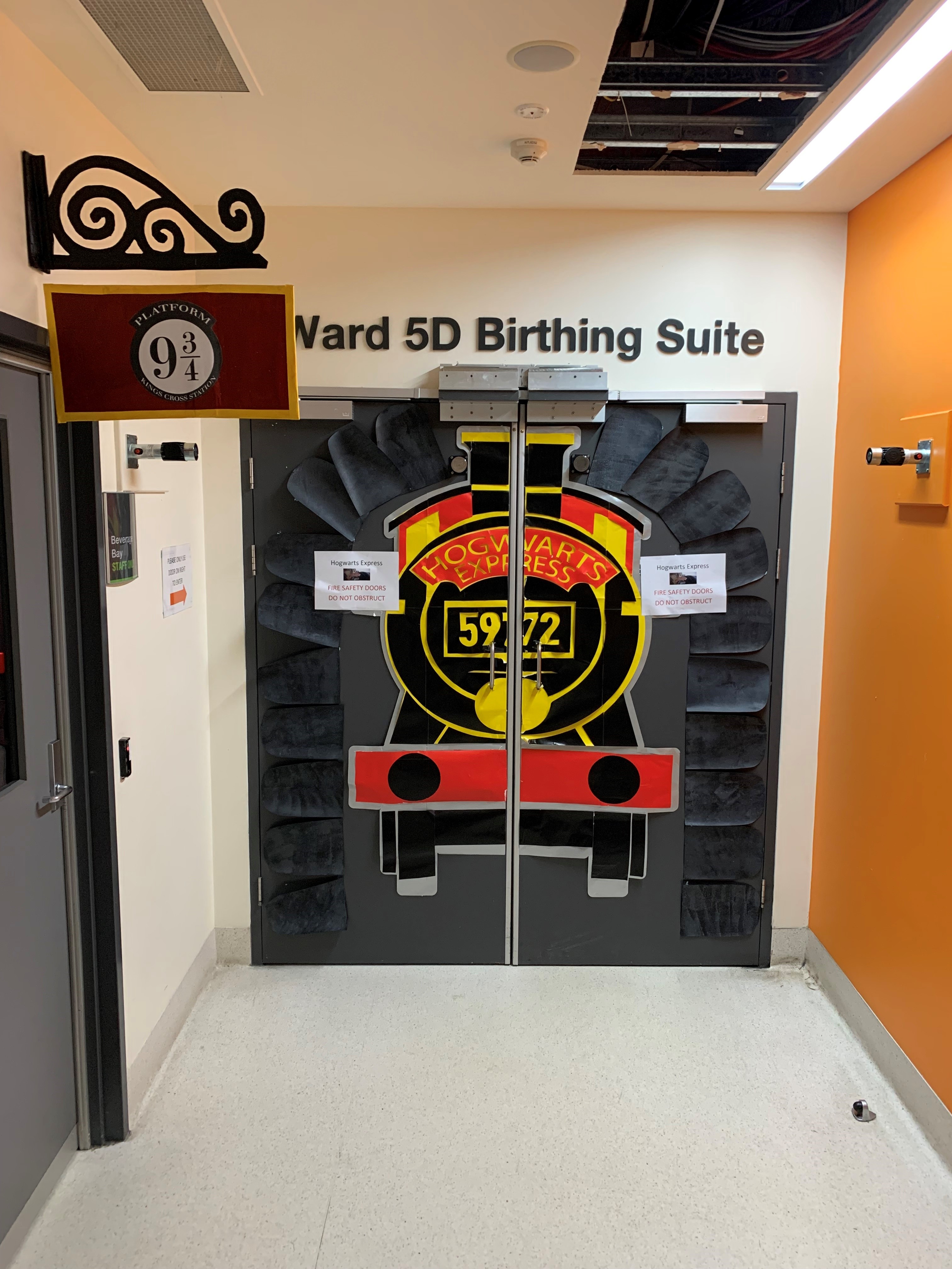 Ipswich Hospital's Harry Potter-themed Ward 5D Birthing Suite