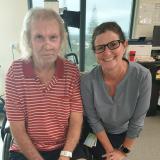 Brett Hamlyn and Peta Dowling, Advanced Rehabilitation Physiotherapist, at Ipswich Hospital